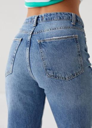 Классические джинсы с высокой талией3 фото