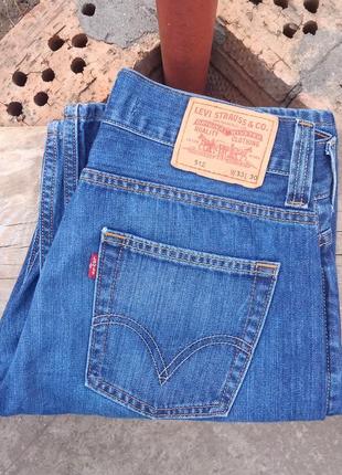 Мужские джинсы levis 512 bootcut клеш кроя vintage / штаны левайс 512 клеш винтаж (wrangler,diesel)