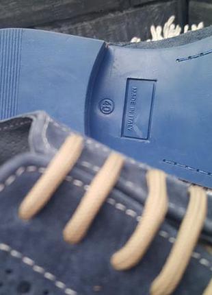 Брендовые туфли броги d.jones италия замша,кожа