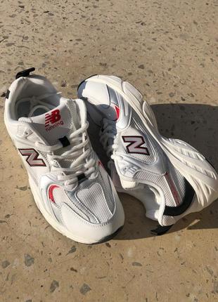 🖤❤️new balance 530 white/black/silver трендові жіночі чоловічі кросівки баланс білі класичні весна осінь літо женские мужские белые кроссовки с сеткой5 фото