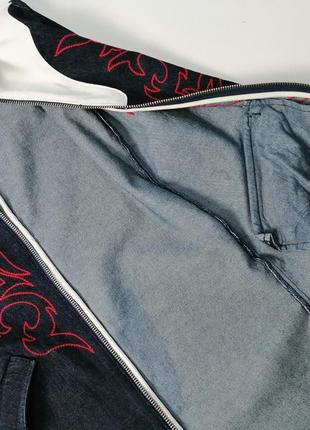 Брендовый удлиненный джинсовый пиджак жакет  levi's women's10 фото