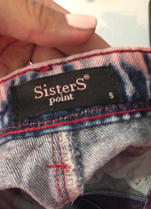 Крутые короткие джинсовые розовые шорты sisters point2 фото