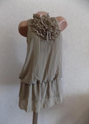 Сарафан-туника шифоновый фирменный fashion elle размер 44-461 фото