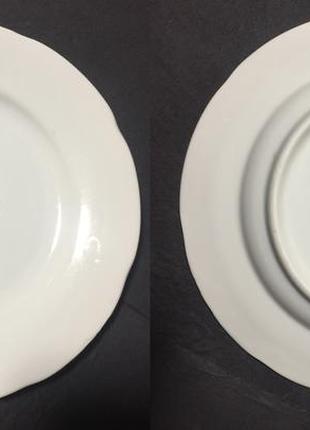 Фарфоровая тарелка. мелкая. д-17,5 см. полонский фз (полонное) 80-е н1309 фото