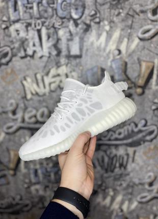 Мужские кроссовки adidas yeezy boost 350 v2 mono white 40-41-42-43-445 фото