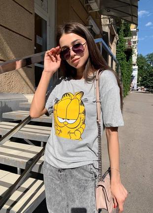 💛💙 шикарна футболка гарфілд ♥️ 3 кольори 🌈