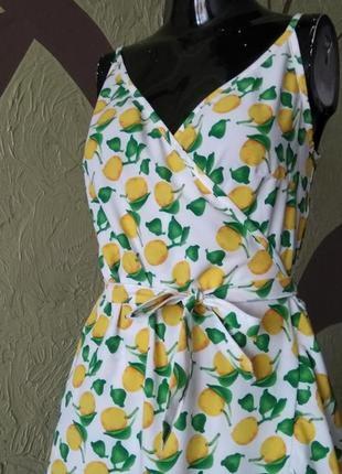 Обалденный сарафан, платье лимончики2 фото