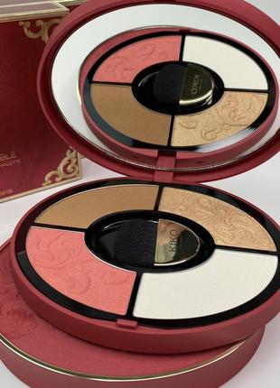 Палетка для лица kiko milano a holiday fable dreams come true face palette. пудра кико милано. бронзер. румяна. хайлайтер. контуринг6 фото