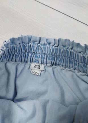 Джинсовая юбка с рюшами river island2 фото