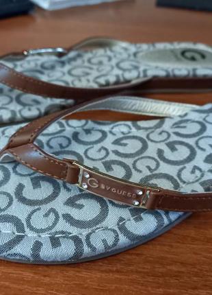 Стильные вьетнамки guess оригинал с логотипом, 36 р