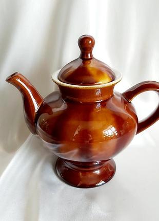 Чайник майолика винтажный керамика