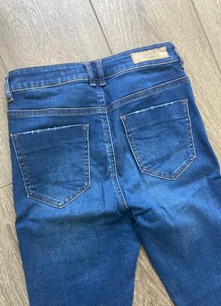 Синие голубые тонкие узкие стретч джинсы скини5 фото