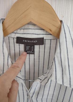 Жіноча вкорочена сорочка в смужку primark розмір xs2 фото