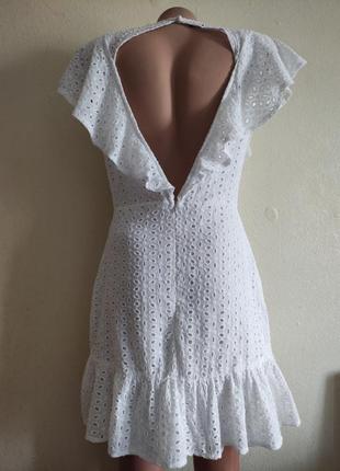 Сукня із шиття прошви з відкритою спинкою2 фото