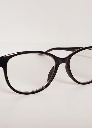 Очки  женские для зрения, с диоптриями с белой линзой +4,004 фото