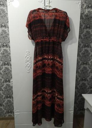 Длинная пляжная накидка в пол. размер 44