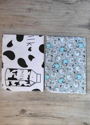 Пеленки непромокашки 2 шт. комплект многоразовые непромокашки для новорожденных