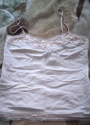 Топ из льняной ткани