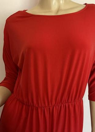 Фірмове червоне плаття- рукав- прорізи / m/ brend caivin klein5 фото
