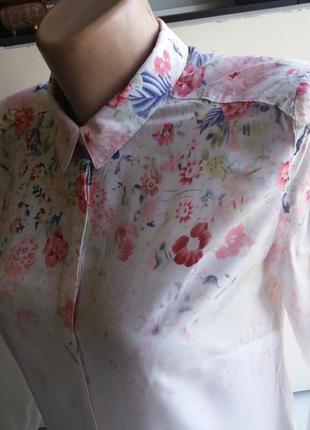 Блузка-рубашка с потайной застежкой, р.м3 фото