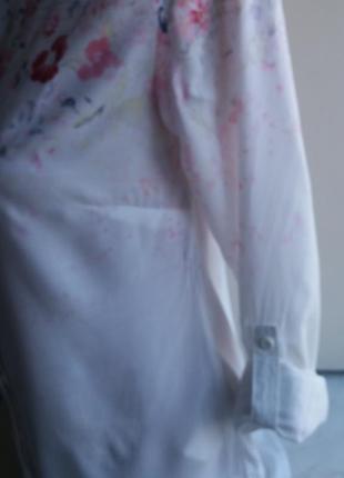 Блузка-рубашка с потайной застежкой, р.м6 фото