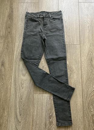 Сірі джинси стретч скіні 10/38