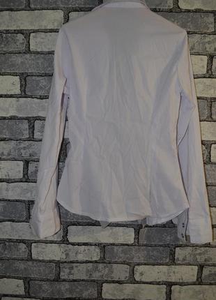 Блузка белая офисная строгая, школьная красивая из натуральной ткани2 фото