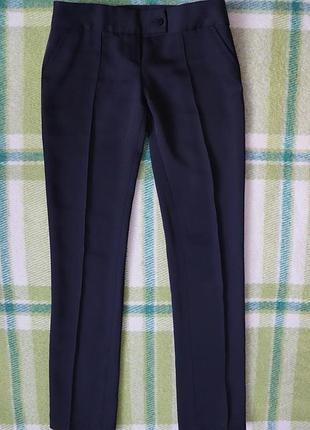 Черные легкие брюки на рост 160 размер xs