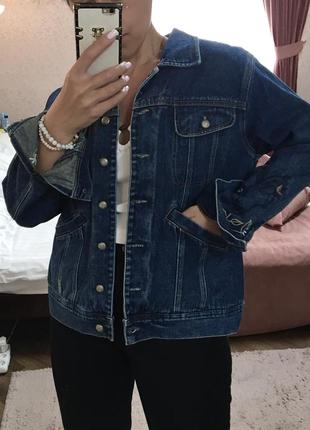 Синяя джинсовка оверсайз levi’s
