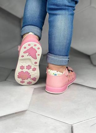 Детские розовые туфельки 214 фото