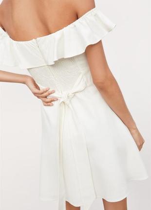 Zara платье с открытыми плечами2 фото