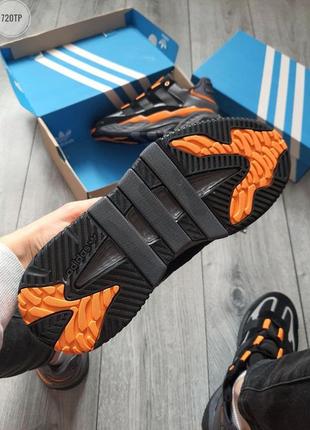 Adidas niteball black orange 🧡 🖤мужские кроссовки адидас весна-осень8 фото