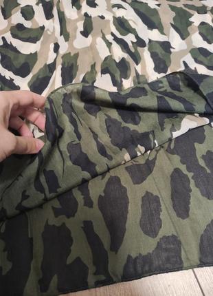 Літній шарф снуд хомут камуфляж армейский військовий зелений летний тонкий хустка5 фото