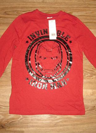 Tesco новый реглан, футболка с длинным рукавом на 10-11 лет