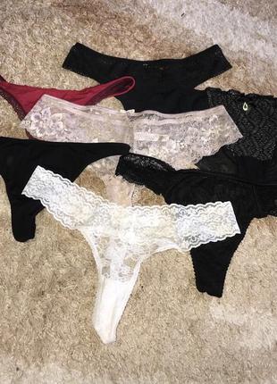Лот нижнего белья стринги трусики женское белье