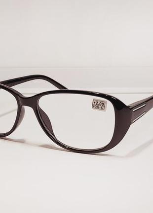 Очки  женские для зрения, с диоптриями с белой линзой  +2,00