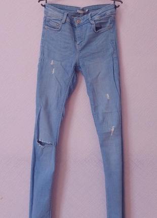 Джинси zara. середня посадка.