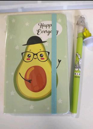 Блокнот авокадо 🥑+ ручка в подарунок