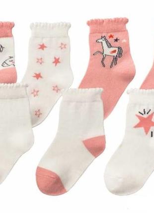 Шкарпетки для дівчаток lupilu 19-22