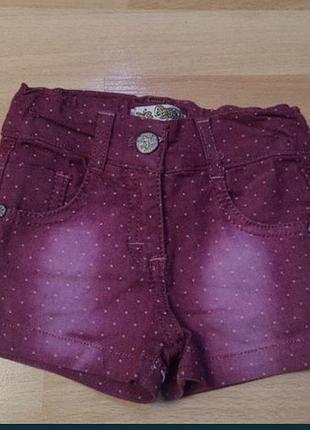 Джинсові шорти для дівчаток. на ріст 92-98 см
