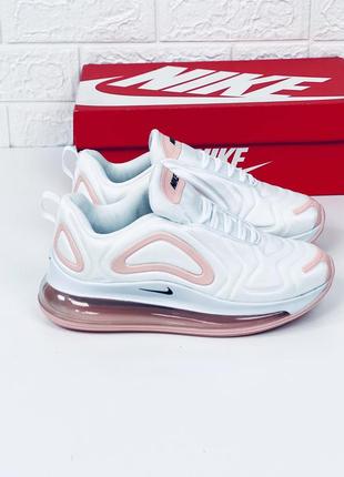 Кроссовки женские nike air max 720 white-nude кромочки найк пир макс 720