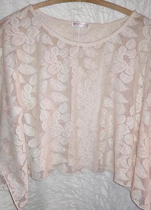 Гипюровый топ р.р.54-56-58