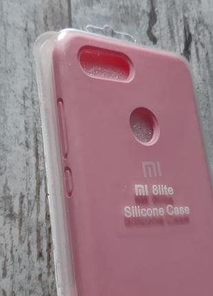 Xiomi mi8 lite silicone case фирменный чехол.2 фото