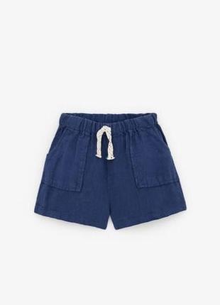 Льняные шорты zara, на 3-4 года ( 110 см)