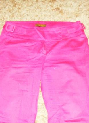 Штаны джинсовые розовые2 фото