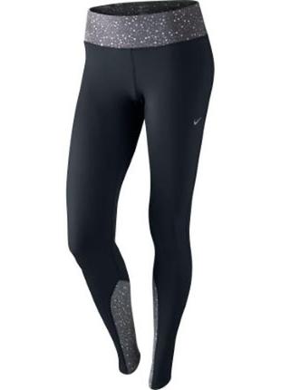 Женские лосины леггинсы тайтсы nike women's printed nylon epic run tight