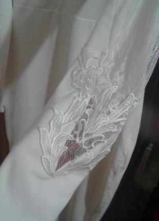 Білосніжна сукня asos з ажурними вставками3 фото