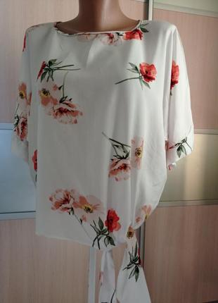 Блуза в квітковий принт/віскоза dorothy perkins2 фото