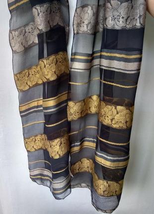 Шелковый подписной палантин платок niror dorlac франция. винтаж1 фото