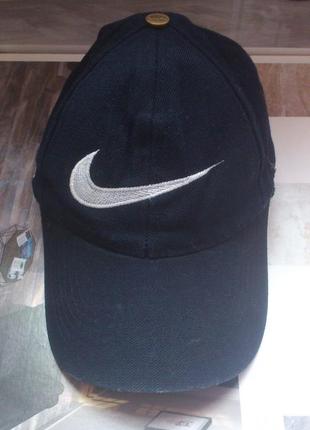 Кепка винтажная синяя найк 🧢бейсболка nike vintage cap big logo 90s🇺🇸🇰🇷